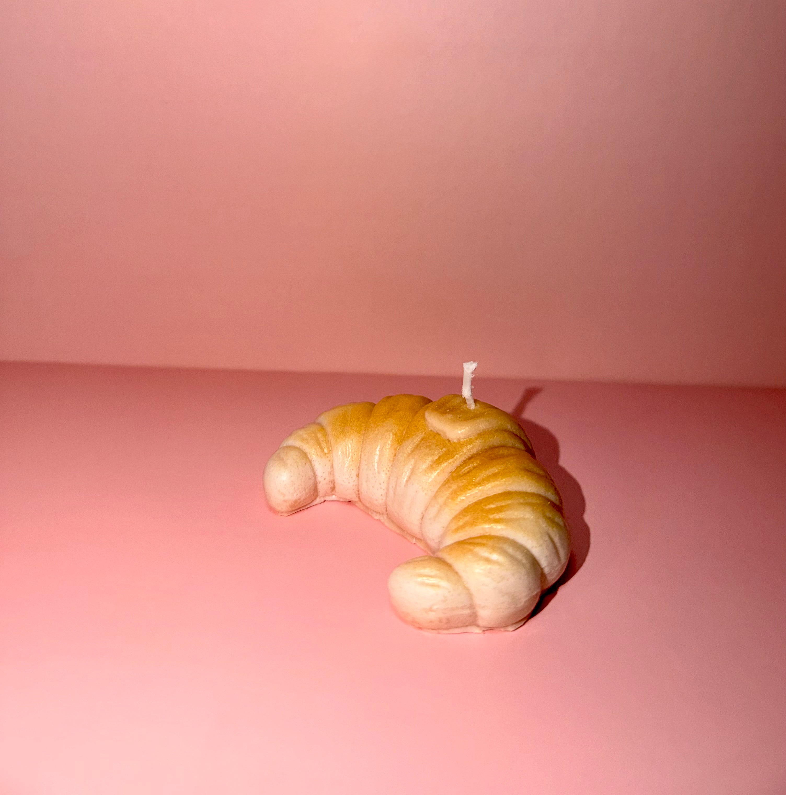Cutesy Croissant Candle